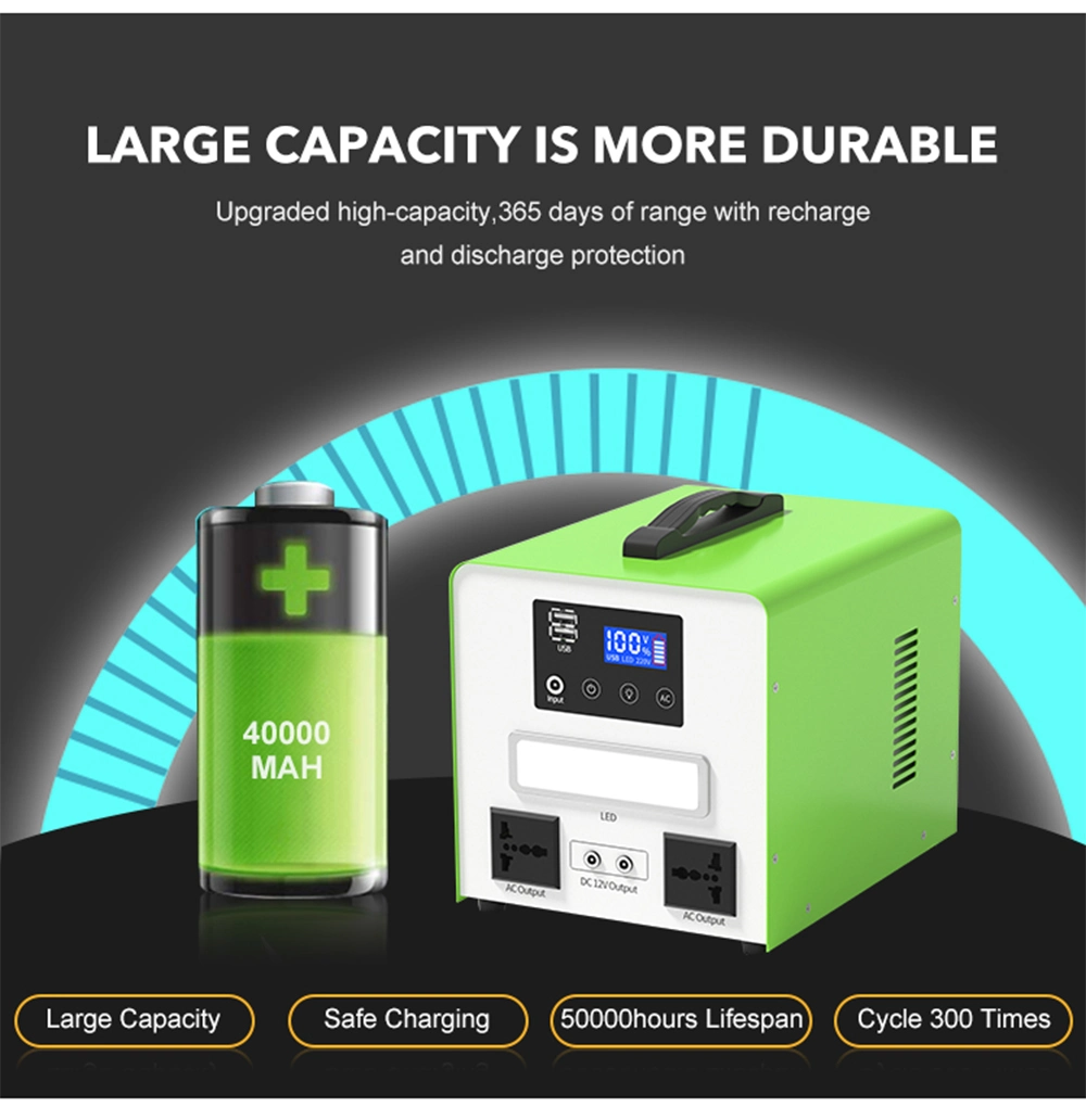 500W 228wh 780wh Portable Power Station 1800W 2000W 5000W Emergency Power Supply Lead-Acid Battery Energy Storage Battery