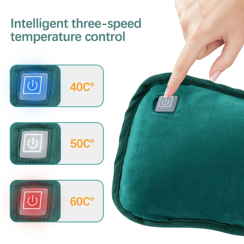 USB Reusable Winter Flannel Warmer Bag, Portable Wireless Electric Hand Warmer